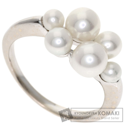MIKIMOTO Perlita Mikimoto Pearl Pearl Ring K18 White Gold Ladies [Used]