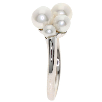 MIKIMOTO Perlita Mikimoto Pearl Pearl Ring K18 White Gold Ladies [Used]