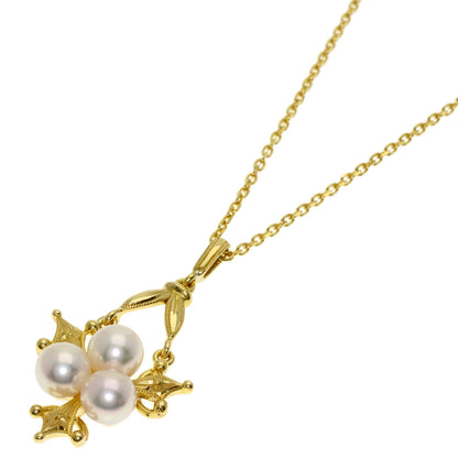 MIKIMOTO Akoya pearl Pearl Necklace K18 Yellow Gold Ladies [Used]