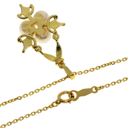 MIKIMOTO Akoya pearl Pearl Necklace K18 Yellow Gold Ladies [Used]