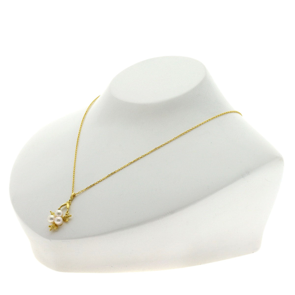 MIKIMOTO Akoya pearl Pearl Necklace K18 Yellow Gold Ladies [Used]