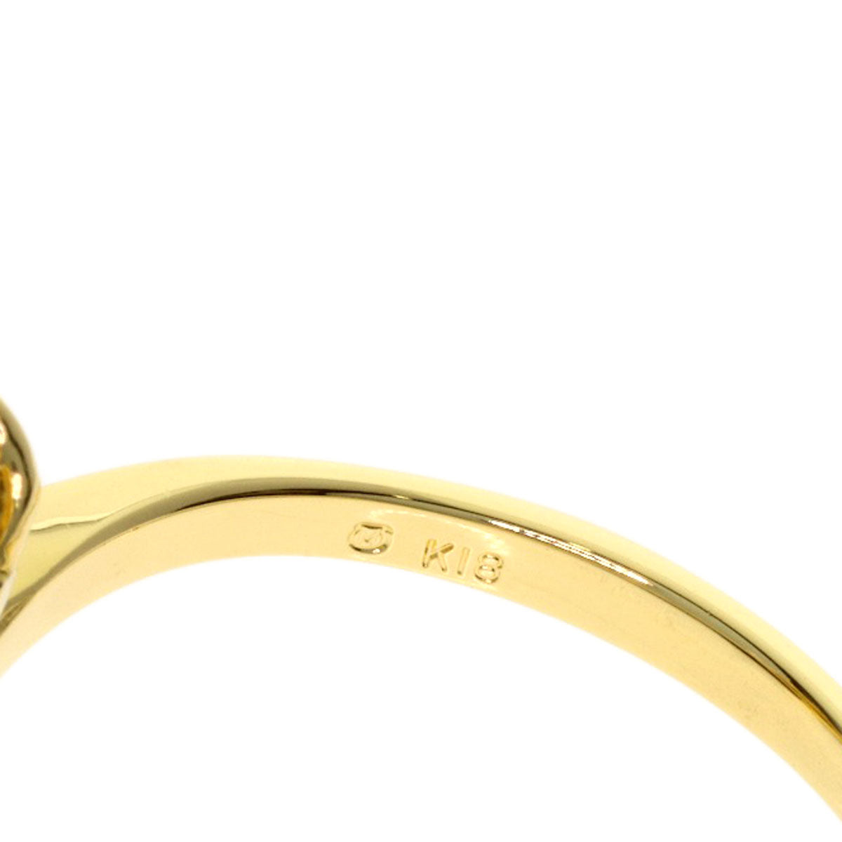 MIKIMOTO Pearl Pearl Ribbon Ring K18 Yellow Gold Ladies [Used]