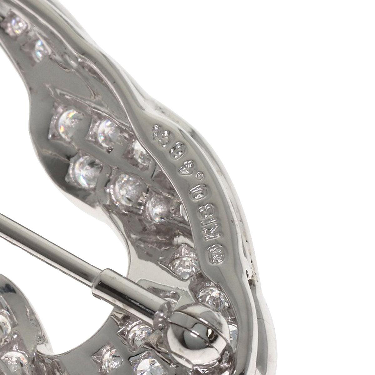 MIKIMOTO Black Butterfly Pearl Pearl Diamond Brooch K18 White Gold Ladies [Used]