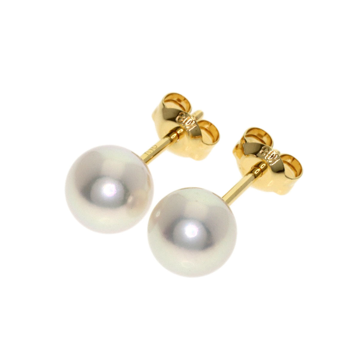 MIKIMOTO Pearl Pearl earring K18 Yellow Gold Ladies [Used]