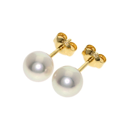 MIKIMOTO Pearl Pearl earring K18 Yellow Gold Ladies [Used]