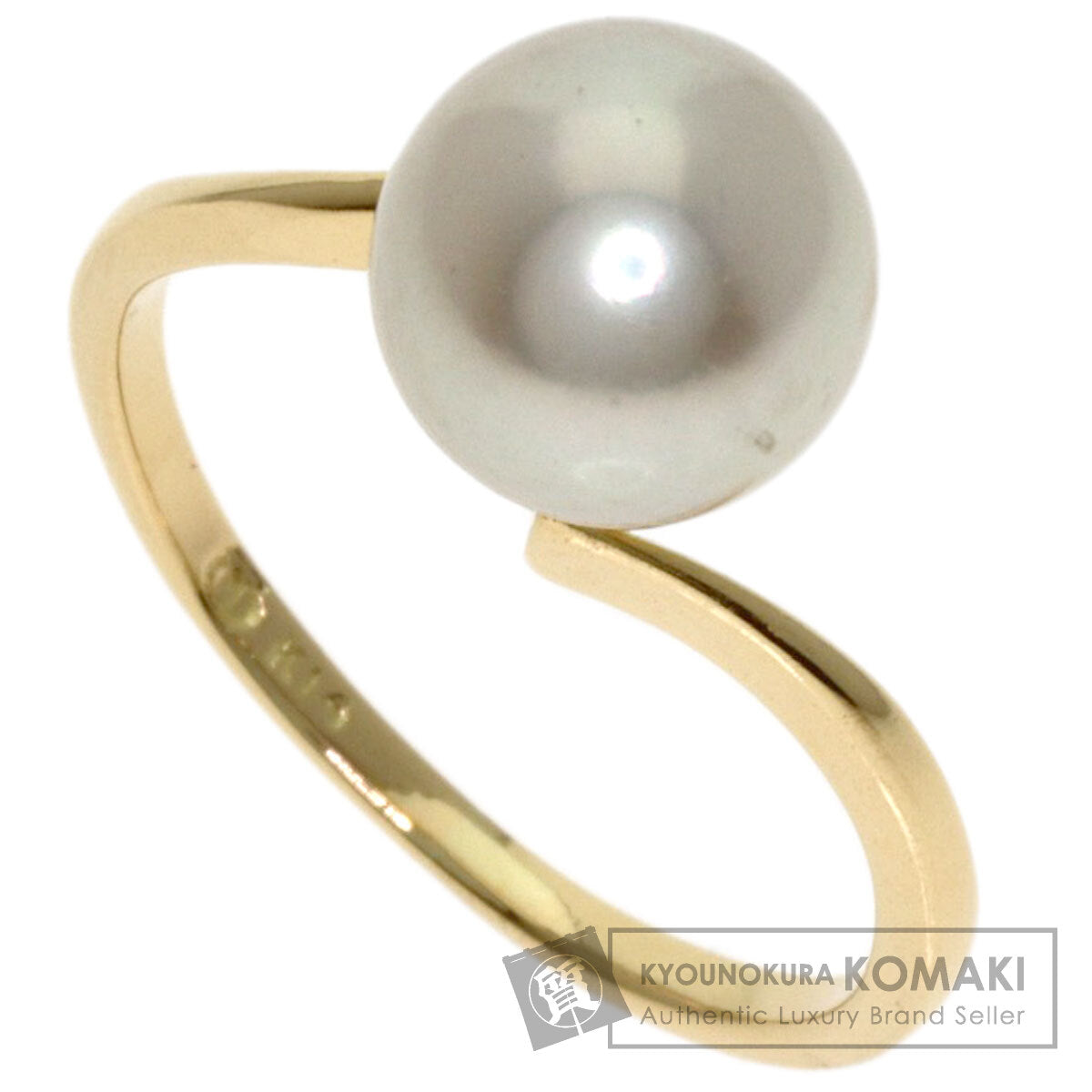 MIKIMOTO Pearl Pearl Ring K14 Yellow Gold Ladies [Used]