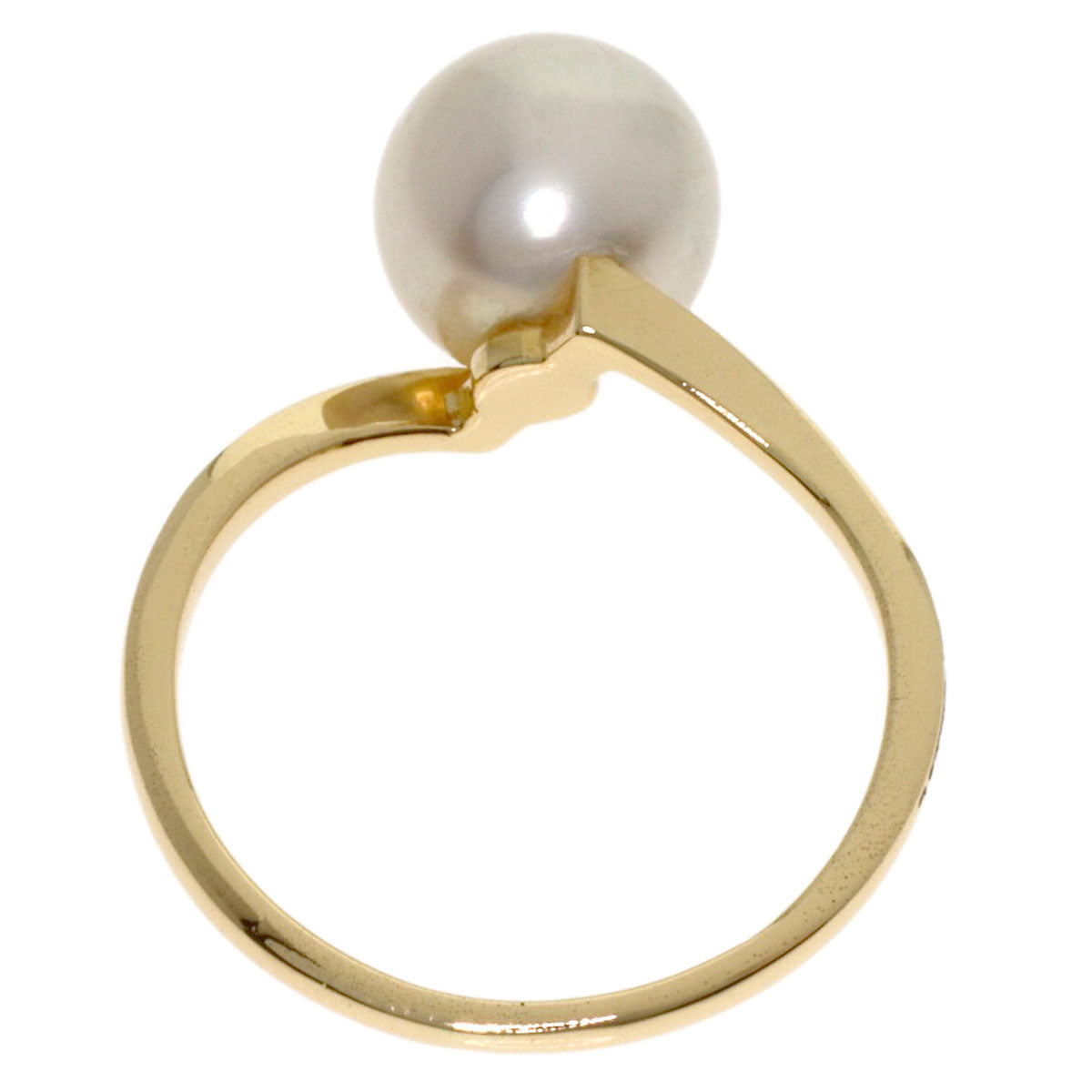 MIKIMOTO Pearl Pearl Ring K14 Yellow Gold Ladies [Used]