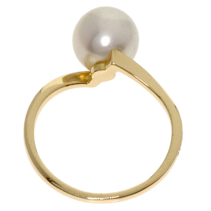 MIKIMOTO Pearl Pearl Ring K14 Yellow Gold Ladies [Used]