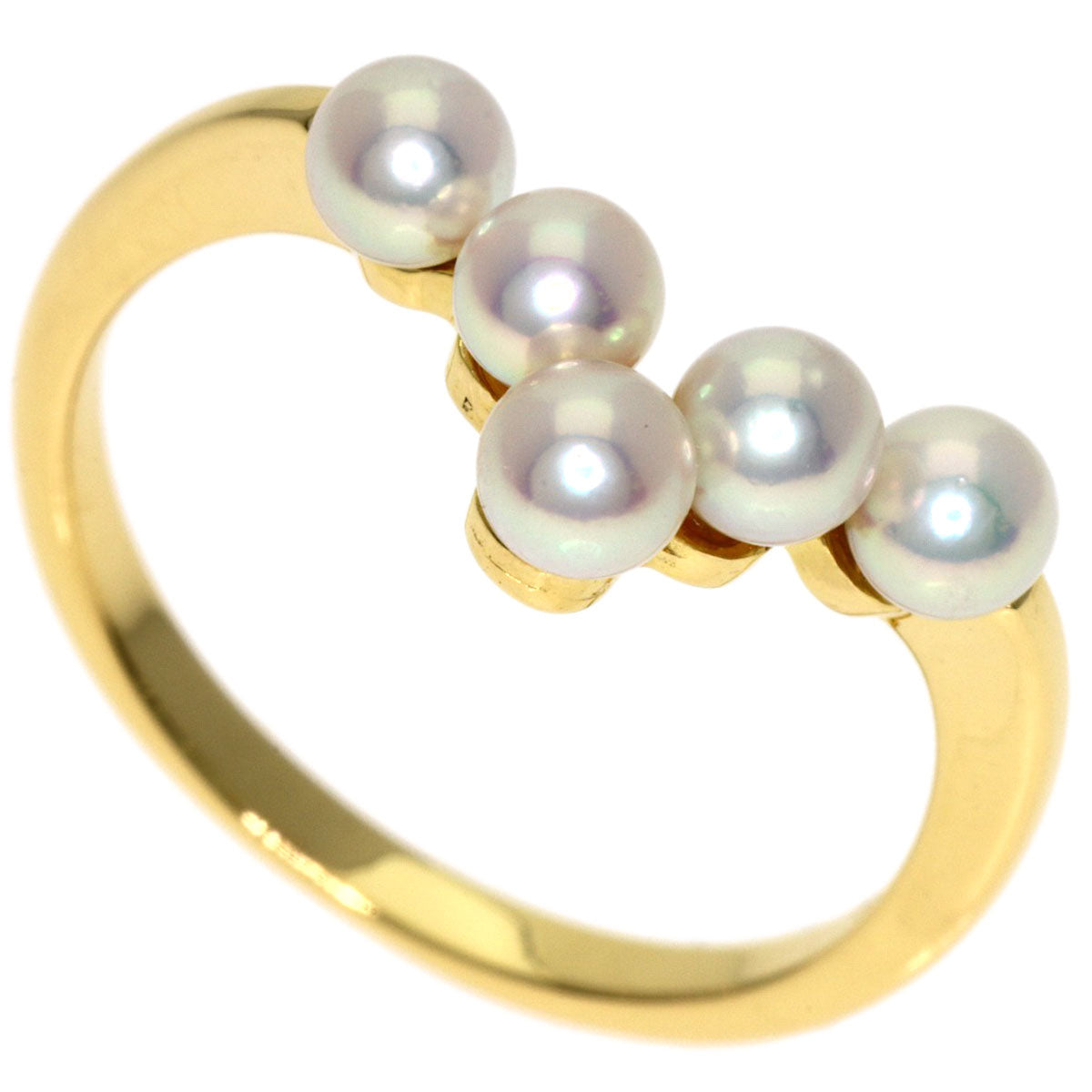 MIKIMOTO Baby pearl Pearl Ring K18 Yellow Gold Ladies [Used]