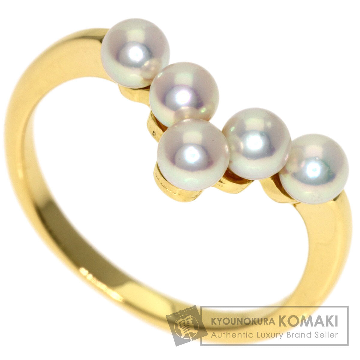 MIKIMOTO Baby pearl Pearl Ring K18 Yellow Gold Ladies [Used]