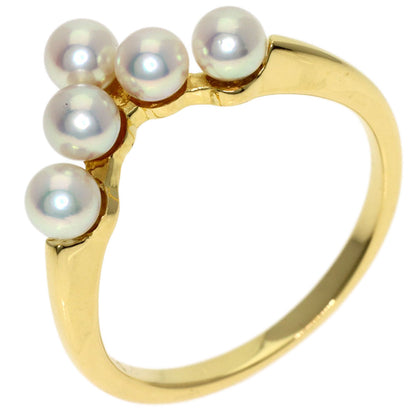 MIKIMOTO Baby pearl Pearl Ring K18 Yellow Gold Ladies [Used]