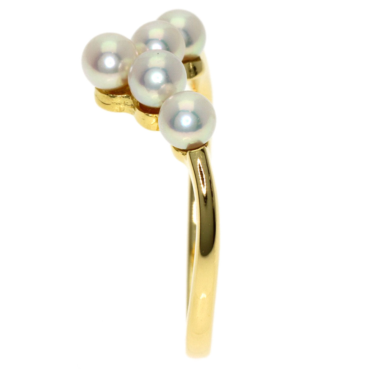 MIKIMOTO Baby pearl Pearl Ring K18 Yellow Gold Ladies [Used]
