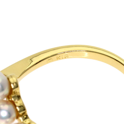 MIKIMOTO Baby pearl Pearl Ring K18 Yellow Gold Ladies [Used]