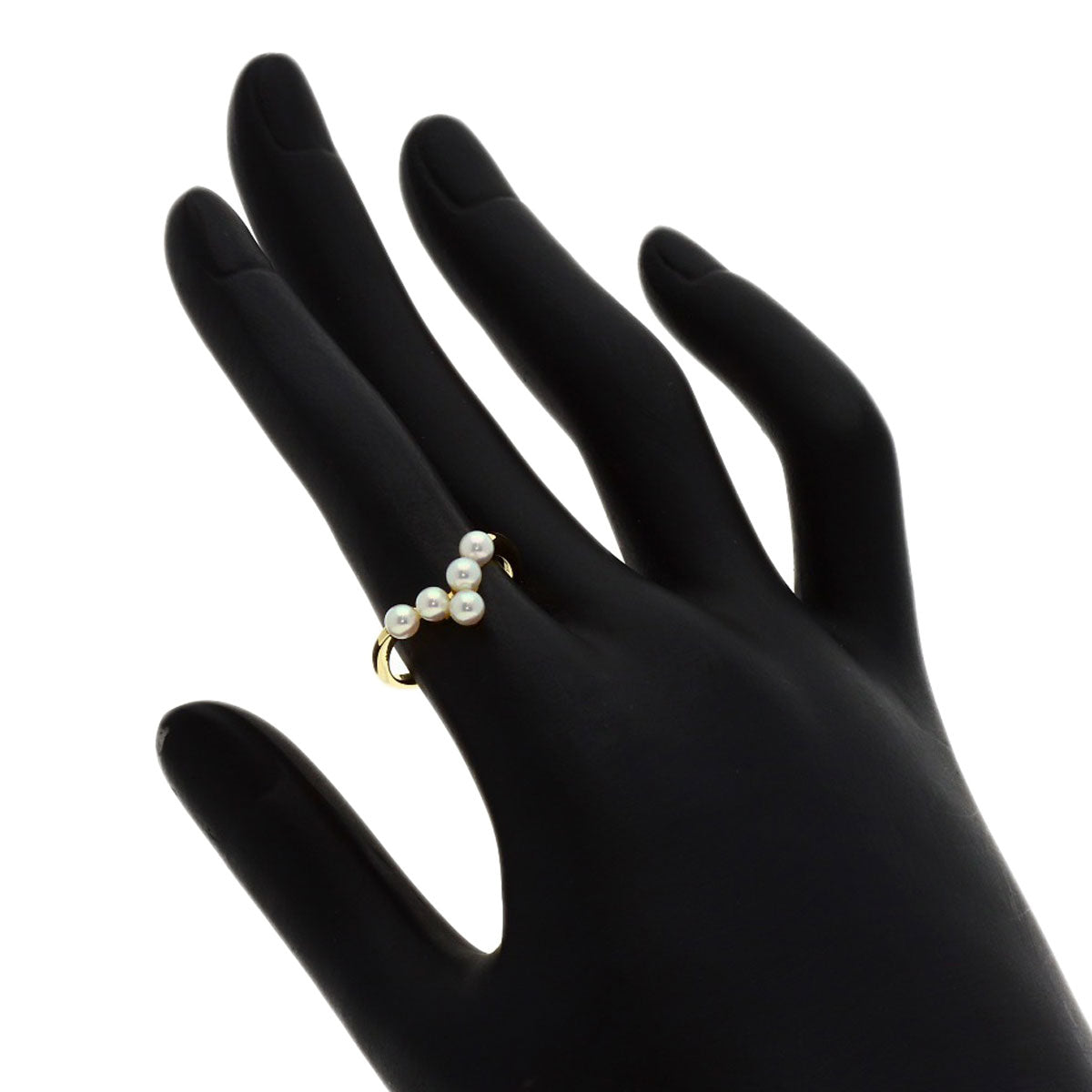 MIKIMOTO Baby pearl Pearl Ring K18 Yellow Gold Ladies [Used]