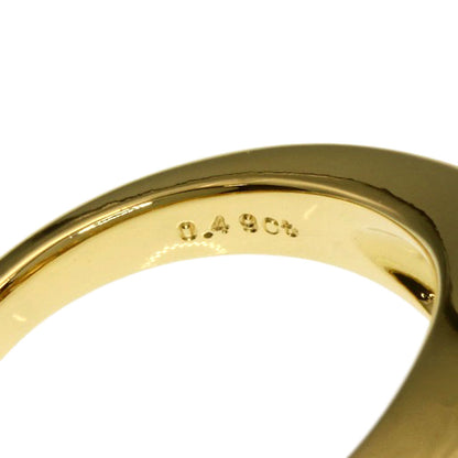 MIKIMOTO Pearl Pearl Diamond Ring K18 Yellow Gold Ladies [Used]