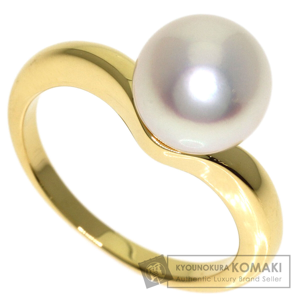 MIKIMOTO Pearl Pearl Ring K18 Yellow Gold Ladies [Used]