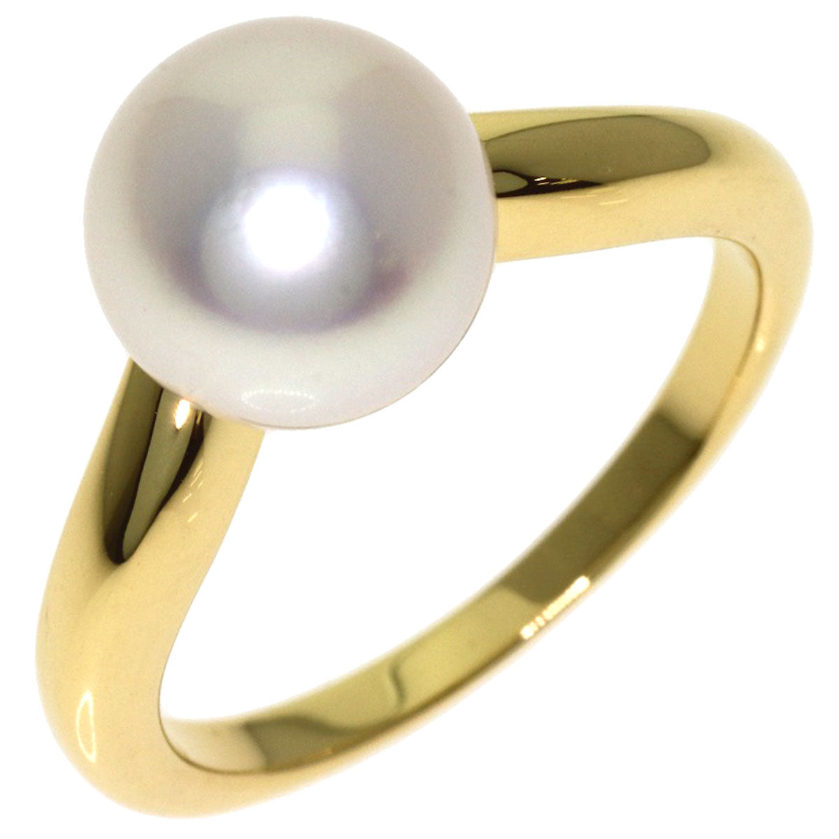 MIKIMOTO Pearl Pearl Ring K18 Yellow Gold Ladies [Used]