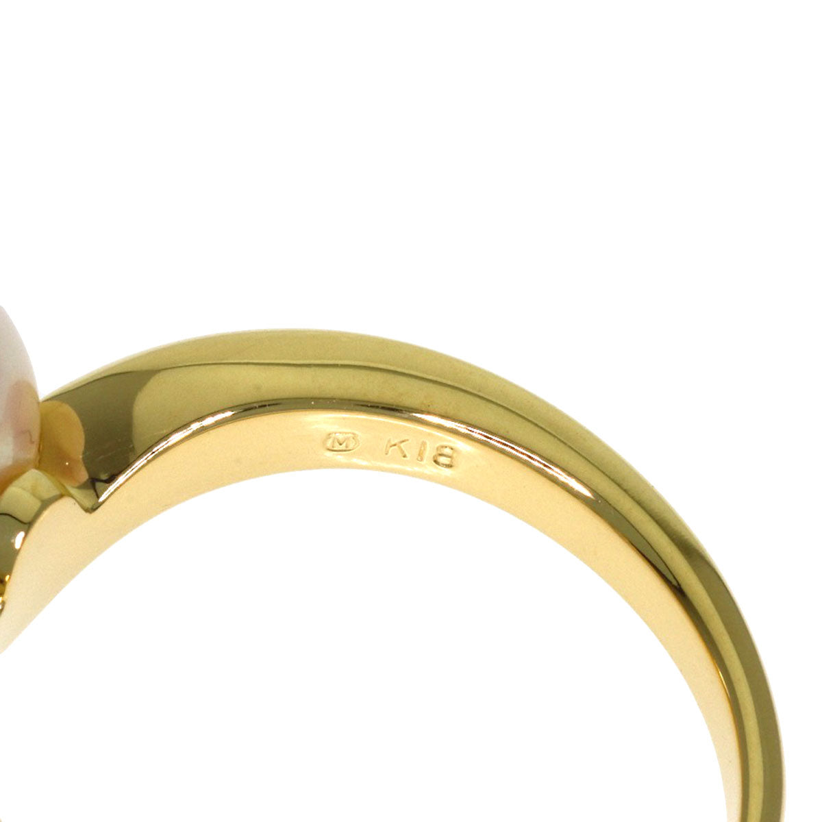 MIKIMOTO Pearl Pearl Ring K18 Yellow Gold Ladies [Used]