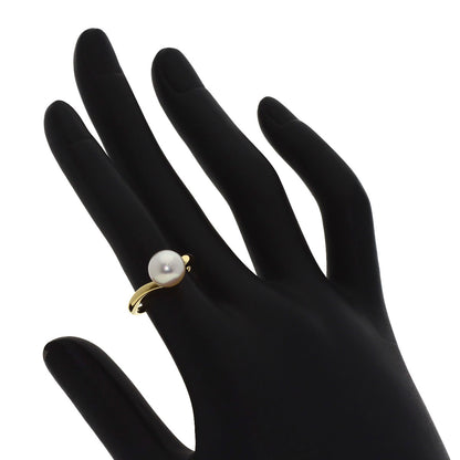 MIKIMOTO Pearl Pearl Ring K18 Yellow Gold Ladies [Used]