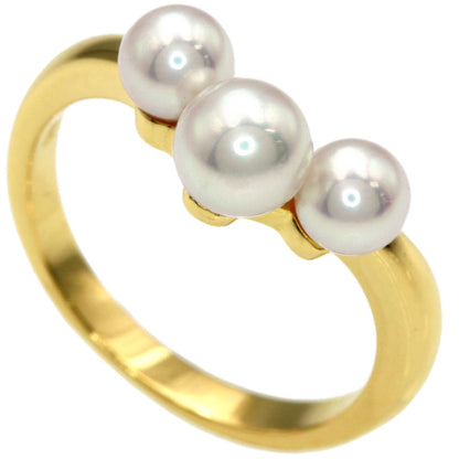 MIKIMOTO Pearl Pearl Ring K18 Yellow Gold Ladies [Used]
