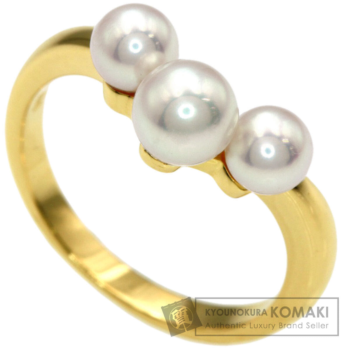 MIKIMOTO Pearl Pearl Ring K18 Yellow Gold Ladies [Used]