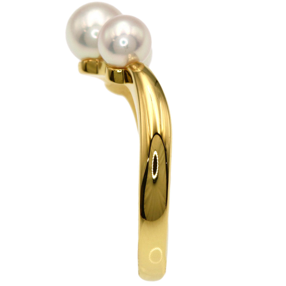 MIKIMOTO Pearl Pearl Ring K18 Yellow Gold Ladies [Used]