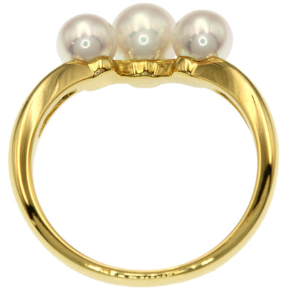 MIKIMOTO Pearl Pearl Ring K18 Yellow Gold Ladies [Used]