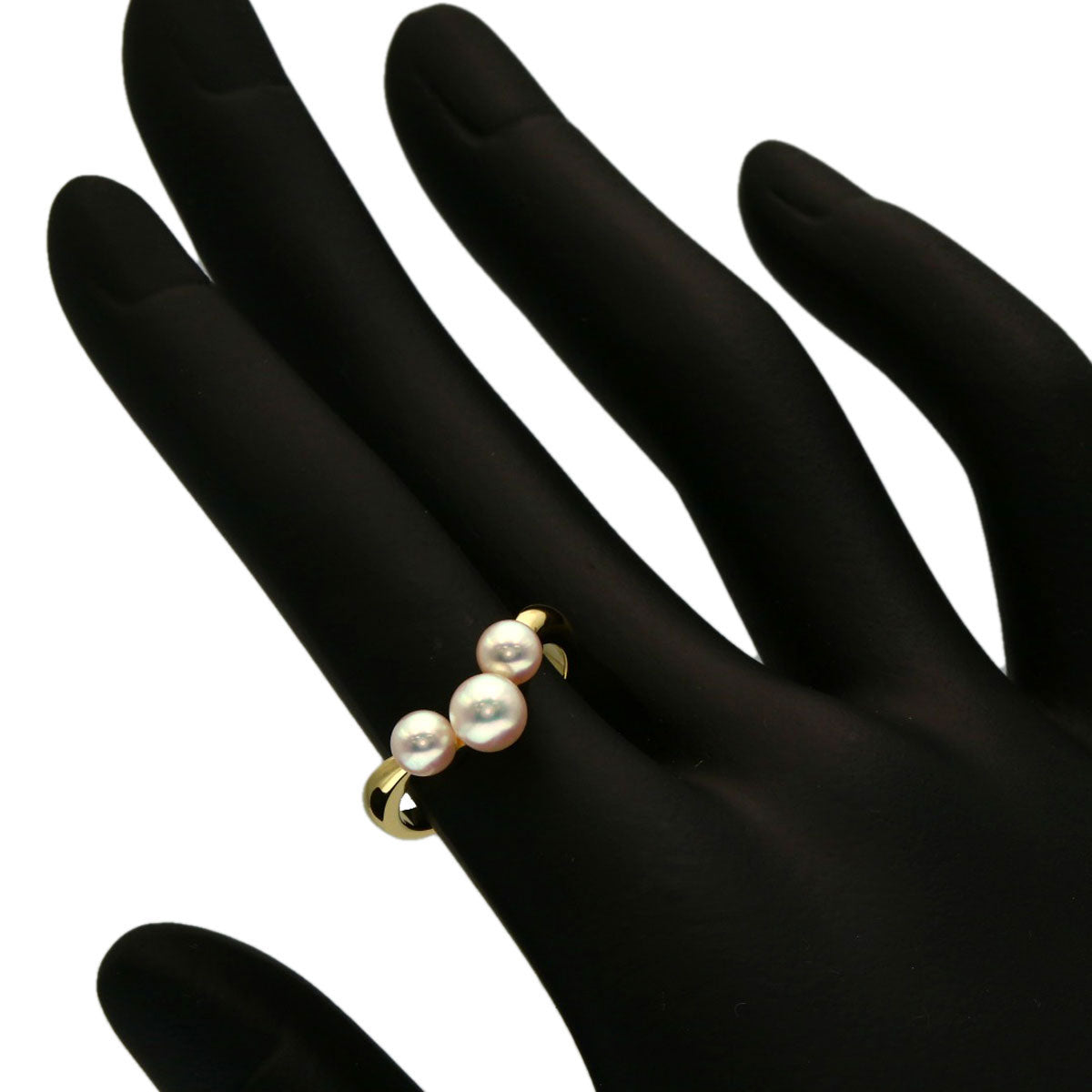 MIKIMOTO Pearl Pearl Ring K18 Yellow Gold Ladies [Used]