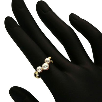 MIKIMOTO Pearl Pearl Ring K18 Yellow Gold Ladies [Used]