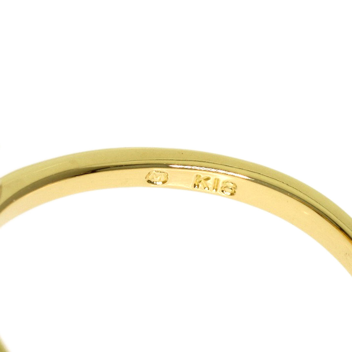 MIKIMOTO Pearl Pearl Ribbon motif Ring K18 Yellow Gold Ladies [Used]