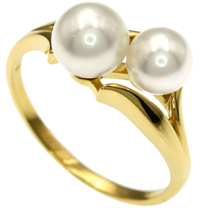 MIKIMOTO Pearl Pearl Ring K18 Yellow Gold Ladies [Used]