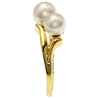 MIKIMOTO Pearl Pearl Ring K18 Yellow Gold Ladies [Used]