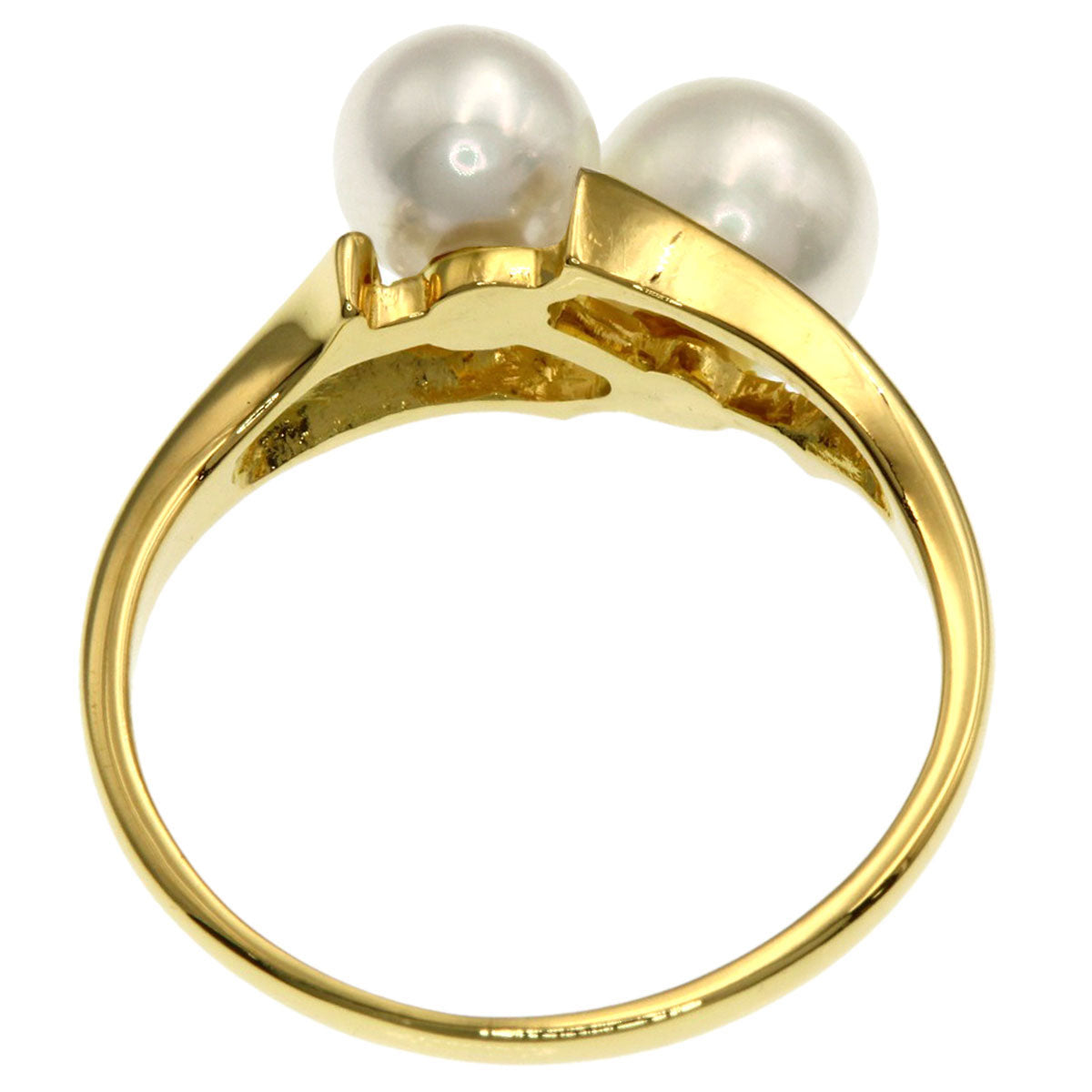 MIKIMOTO Pearl Pearl Ring K18 Yellow Gold Ladies [Used]