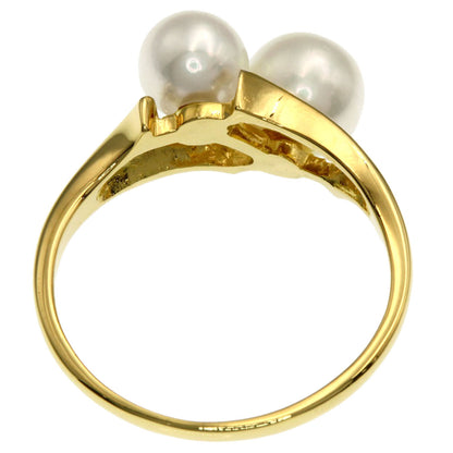 MIKIMOTO Pearl Pearl Ring K18 Yellow Gold Ladies [Used]