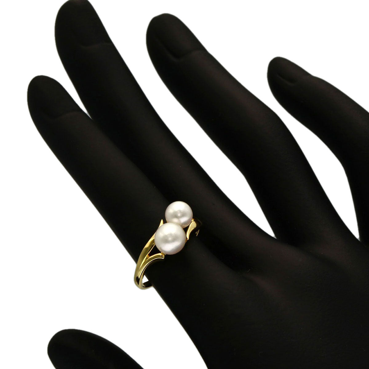 MIKIMOTO Pearl Pearl Ring K18 Yellow Gold Ladies [Used]