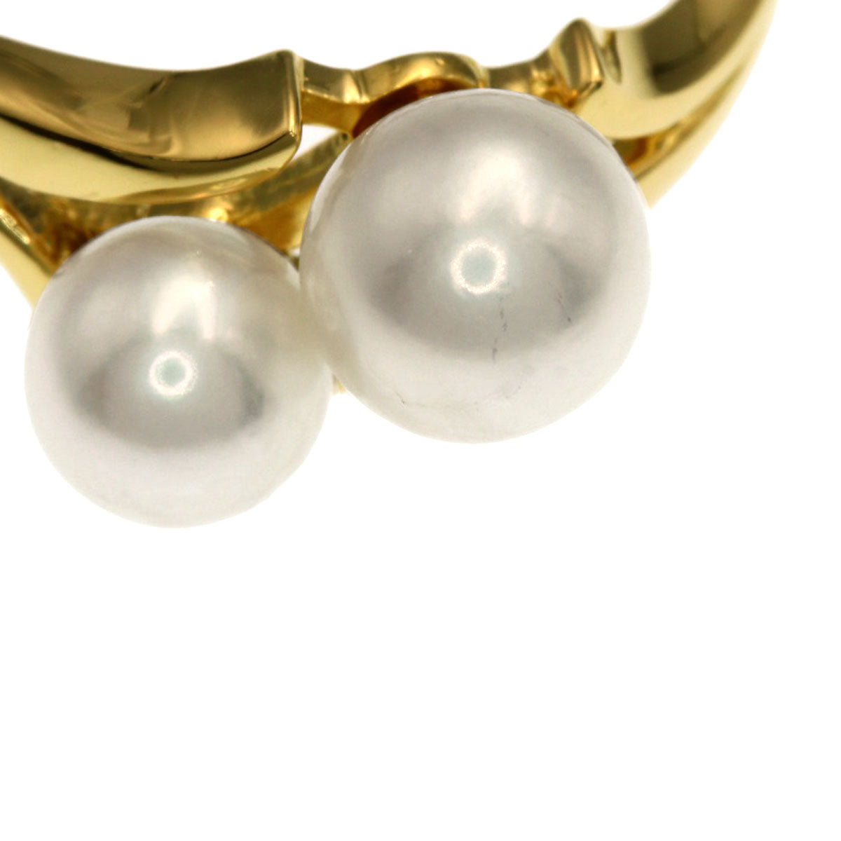 MIKIMOTO Pearl Pearl Ring K18 Yellow Gold Ladies [Used]