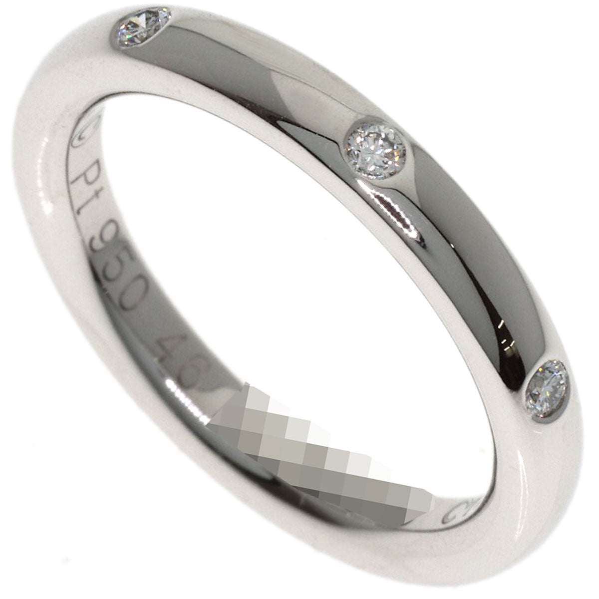 Van Cleef & Arpels Tendrement Etoile 3P Diamond #46 Ring Platinum PT950 Ladies [Used]