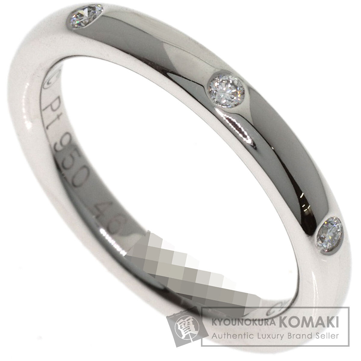 Van Cleef & Arpels Tendrement Etoile 3P Diamond #46 Ring Platinum PT950 Ladies [Used]
