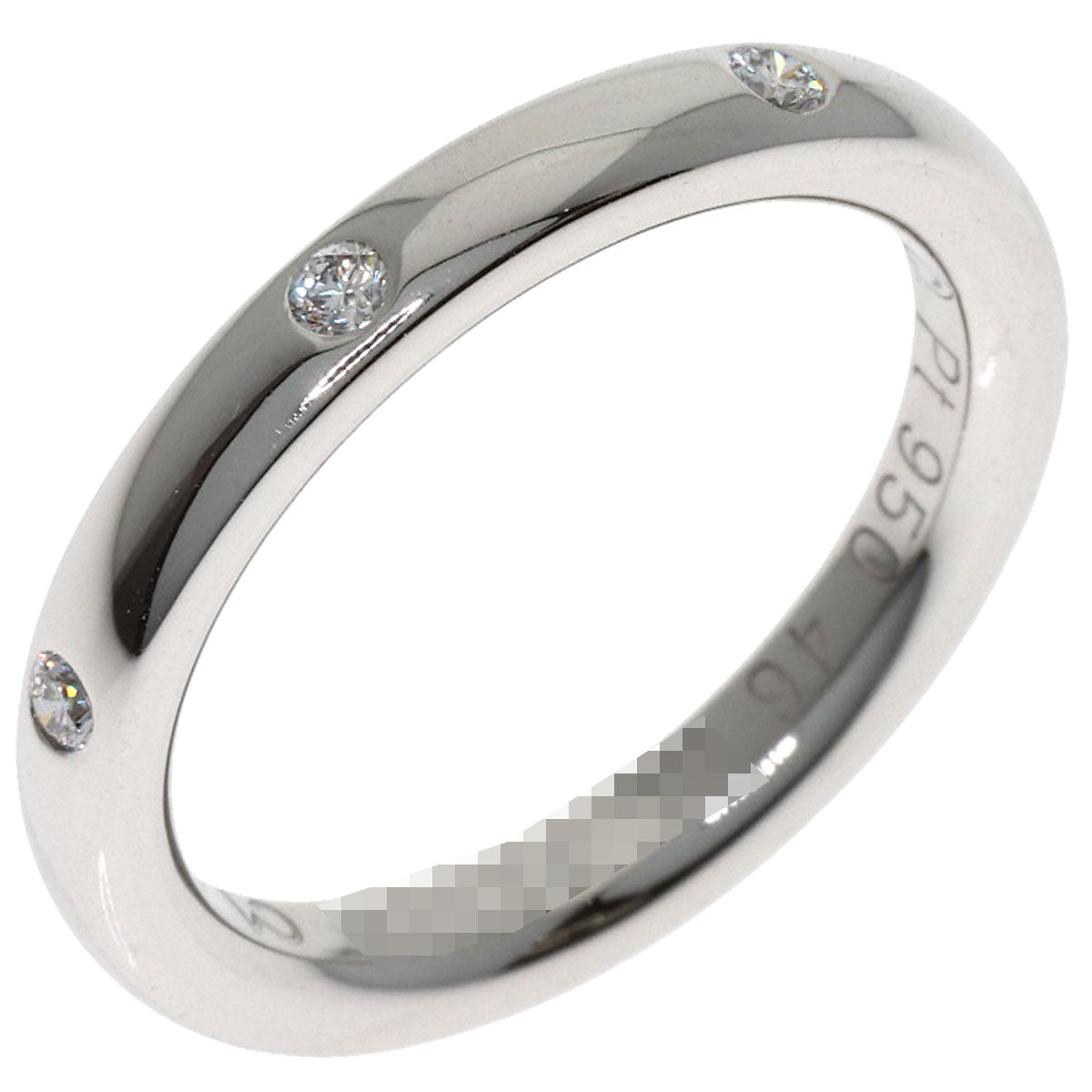 Van Cleef & Arpels Tendrement Etoile 3P Diamond #46 Ring Platinum PT950 Ladies [Used]