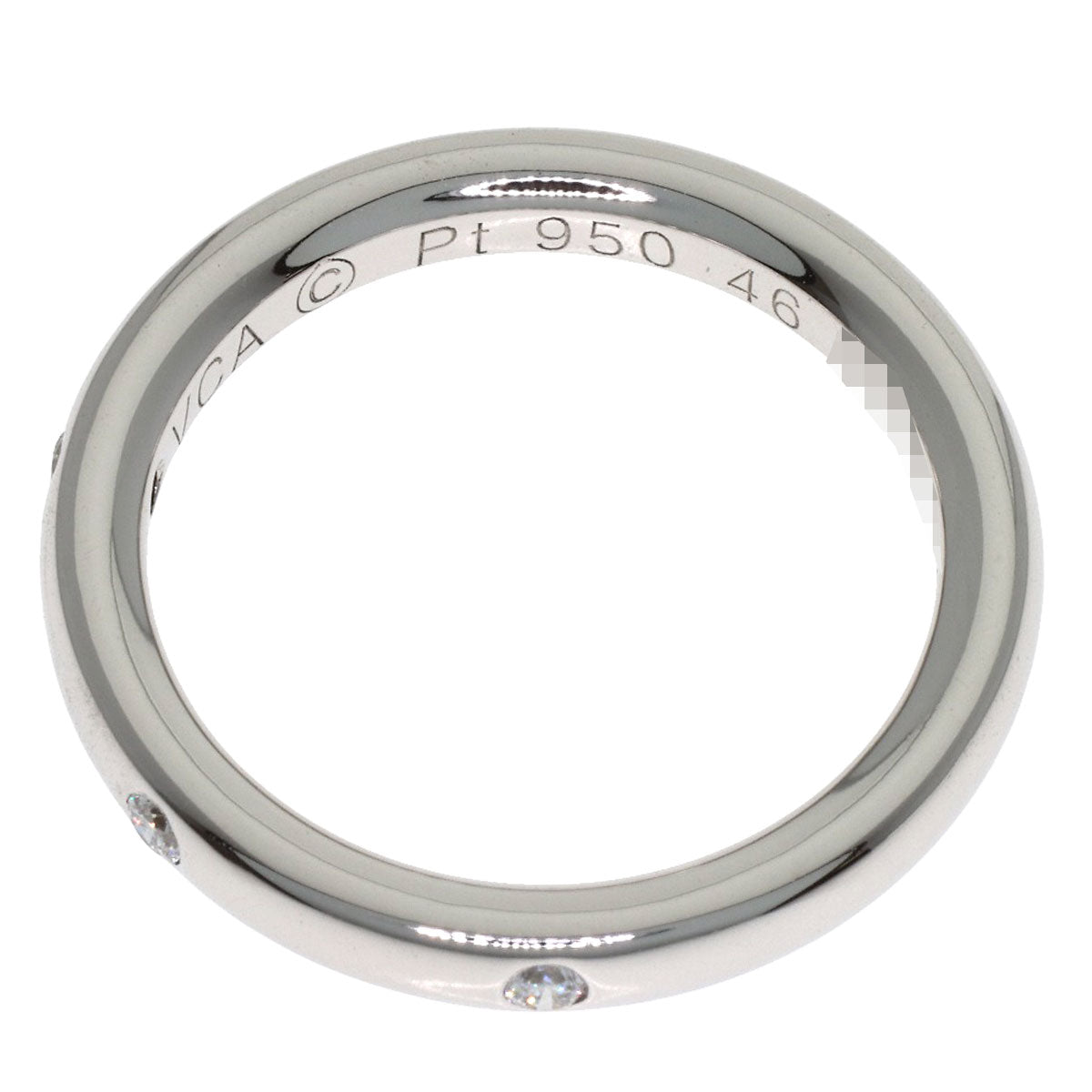 Van Cleef & Arpels Tendrement Etoile 3P Diamond #46 Ring Platinum PT950 Ladies [Used]