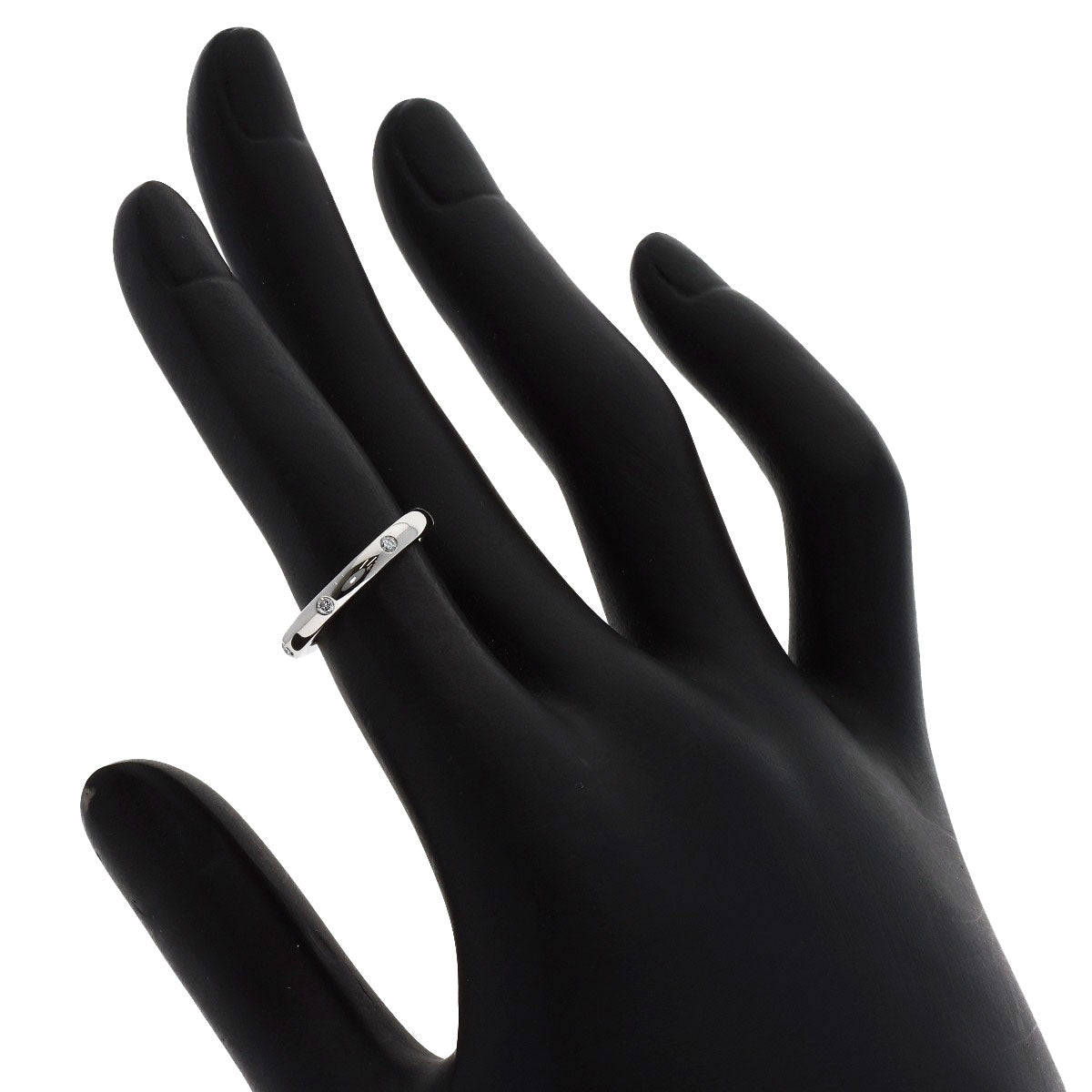 Van Cleef & Arpels Tendrement Etoile 3P Diamond #46 Ring Platinum PT950 Ladies [Used]