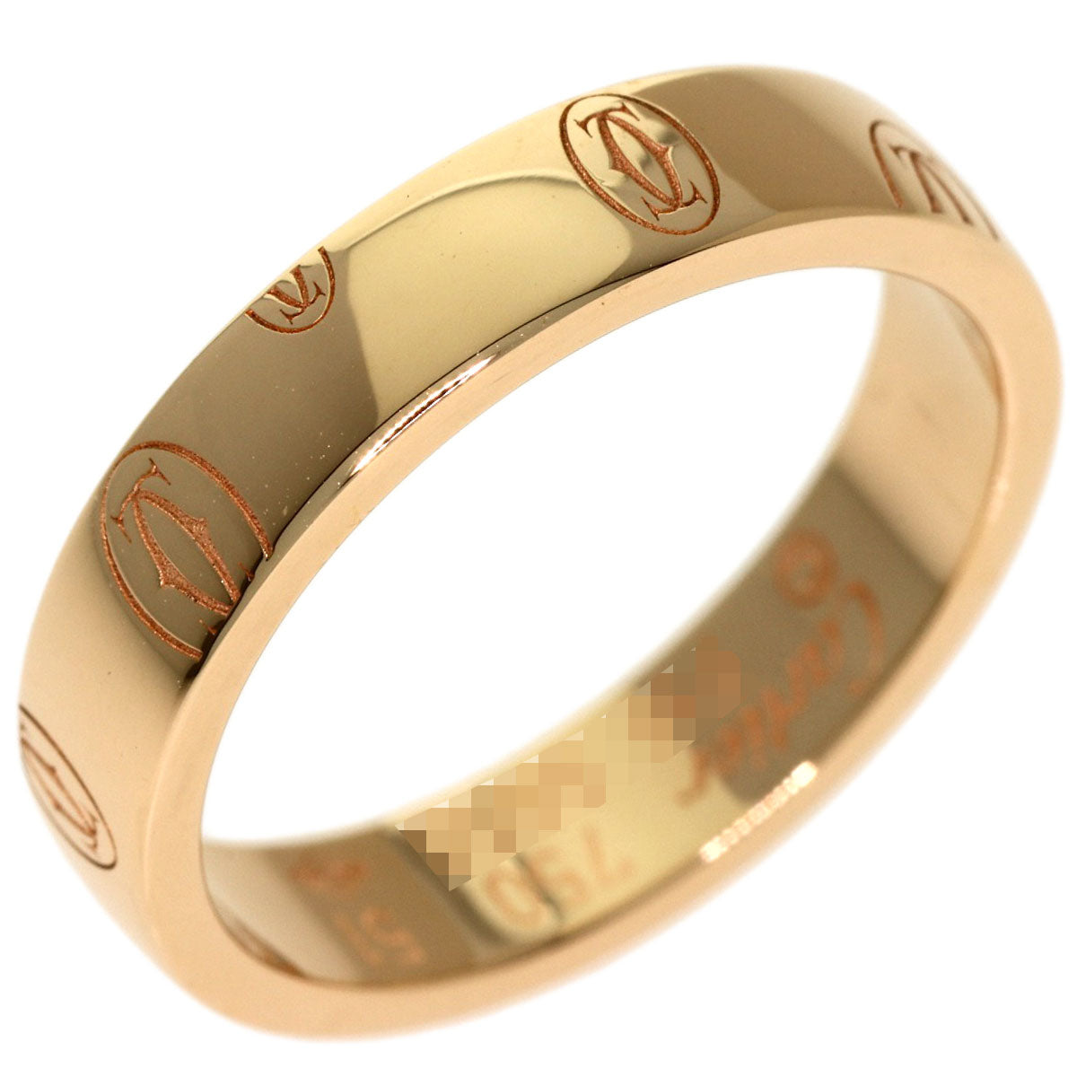 CARTIER Happy birthday # 51 Ring K18 Pink Gold Ladies [Used]