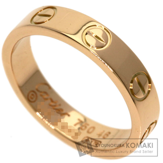 CARTIER love ring #46 Ring K18 Pink Gold Ladies [Used]