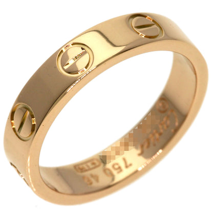 CARTIER love ring #46 Ring K18 Pink Gold Ladies [Used]
