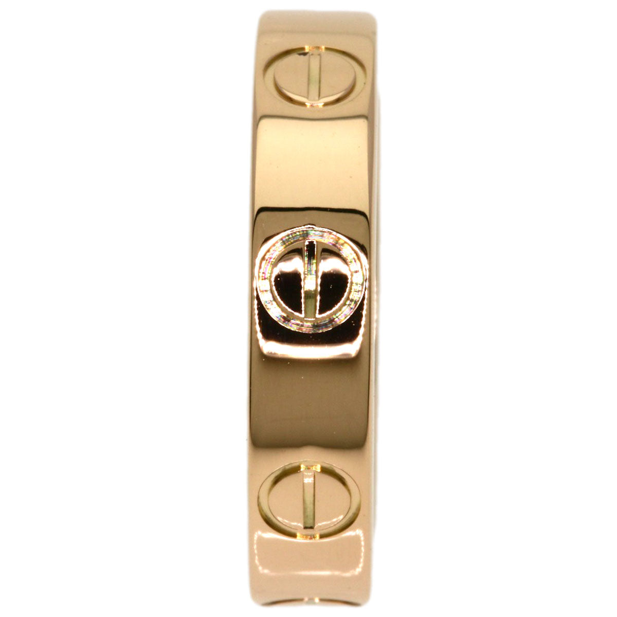 CARTIER love ring #46 Ring K18 Pink Gold Ladies [Used]