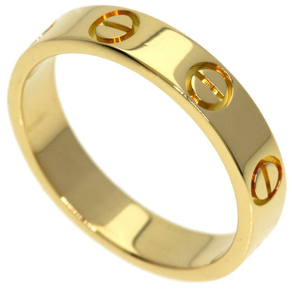 CARTIER mini love ring Ring K18 Yellow Gold Ladies [Used]