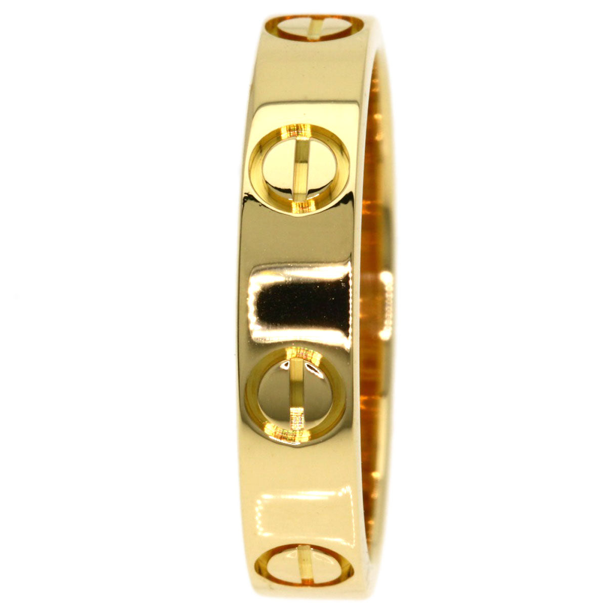 CARTIER mini love ring Ring K18 Yellow Gold Ladies [Used]