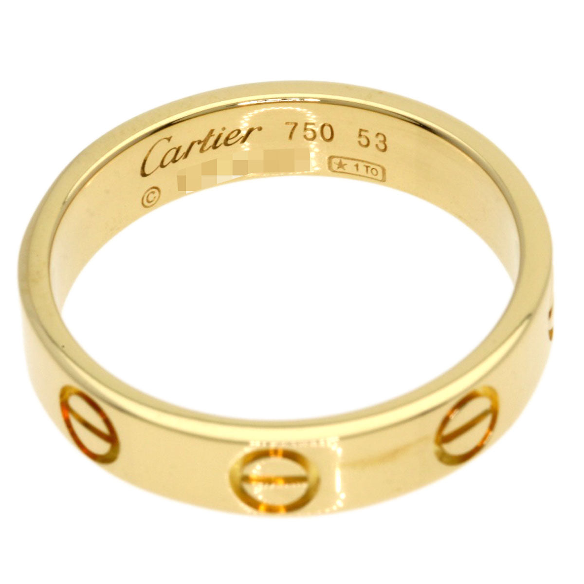 CARTIER mini love ring Ring K18 Yellow Gold Ladies [Used]