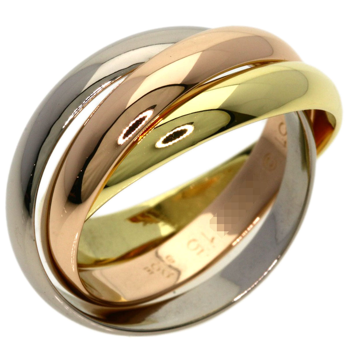 CARTIER Trinity #51 Ring K18 Yellow Gold K18 White GoldLadies [Used]