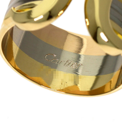 CARTIER 2C Ring LM #48 Ring K18 Yellow Gold K18 White GoldLadies [Used]